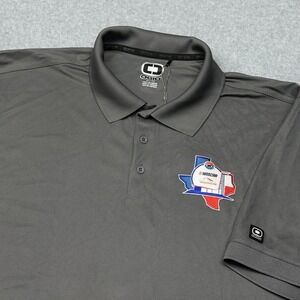 Circuit  Of The Americas Polo Shirt Mens XXL Gray Nascar Texas Performance NWT